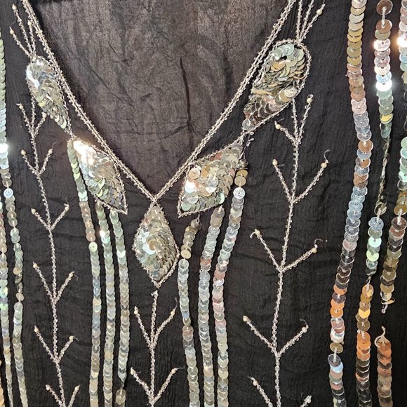 Vintage Silk Dashley Sequin Top - Picture 2 of 6
